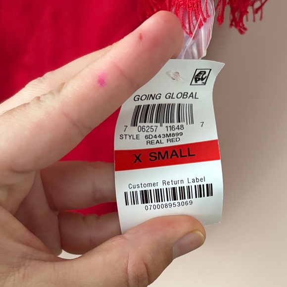 Inc Lace Cold Shoulder Blouse - Picture 4 of 4